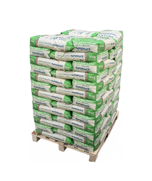 975kg Deutsche Nadelholz-Pellets "EPH" im Papier-Sack | Lieferung | 975 kg | P15-Pap-.1
