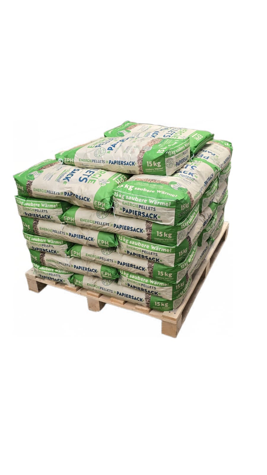 Deutsche Nadelholz-Pellets "EPH" im Papier-Sack ab Lager | Selbstabholung | 15 kg