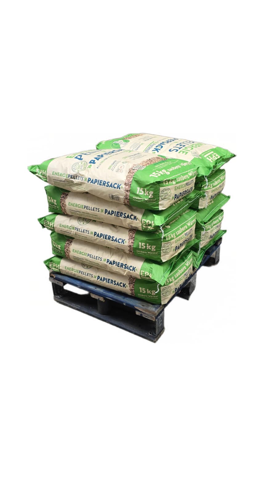 Deutsche Nadelholz-Pellets "EPH" im Papier-Sack ab Lager | Selbstabholung | 15 kg
