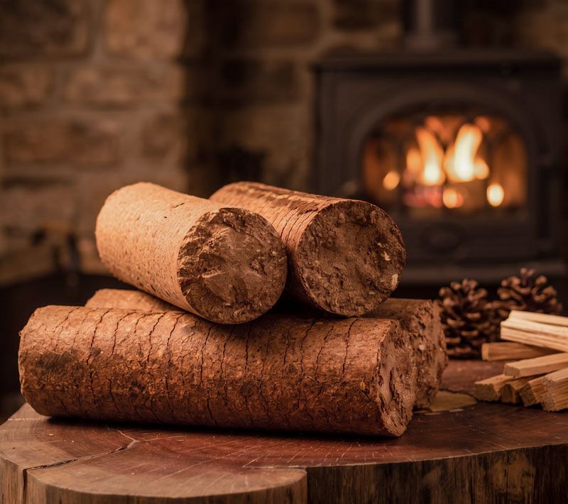 Giant Flames Holzbriketts 95 Packungen x 4,8 kg (456 kg)